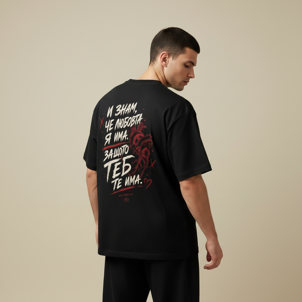 „Любовта я има.“ Oversized T-Shirt