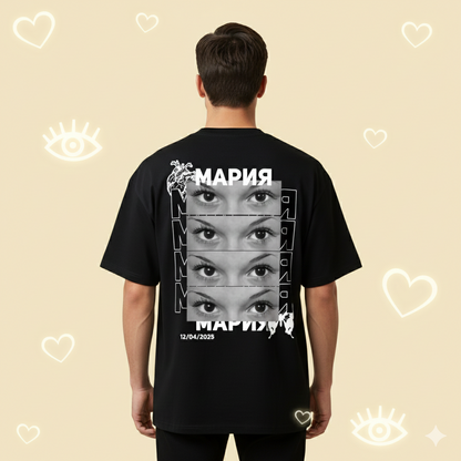 Eyeloveyou – Персонализирана тениска с очи и име